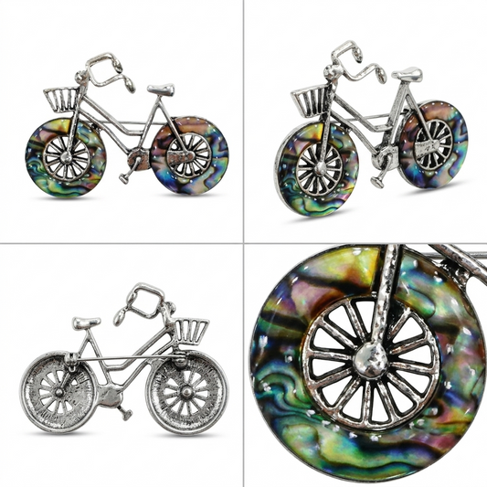 Cycle Metal Brooch - alternate view 2