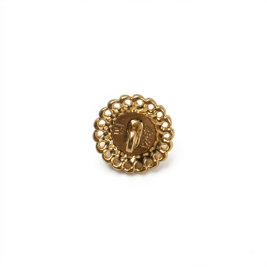 Fancy Embellished Button - GOLD - 14MM/22 LIGNE