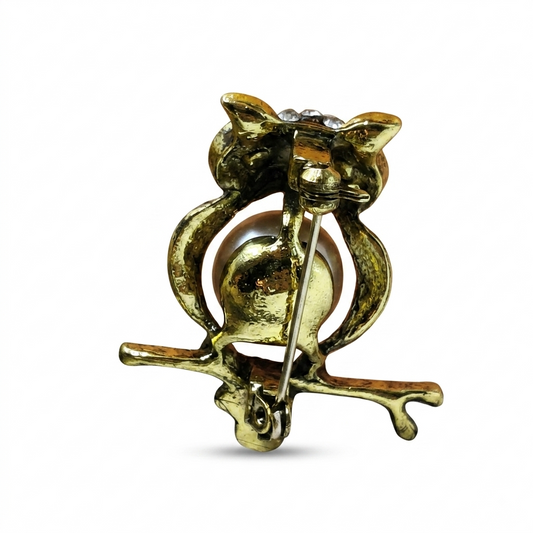 Owl Brooch - alternate view 2