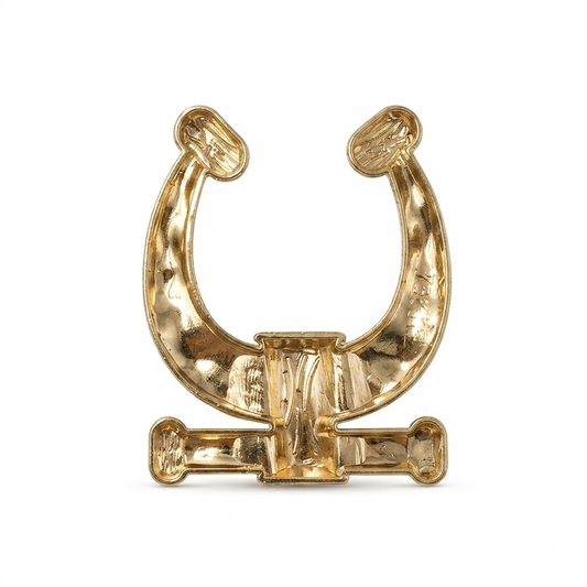 Modern Elegance Metal Buckle - Gold - 5.5 cm × 6.5 cm