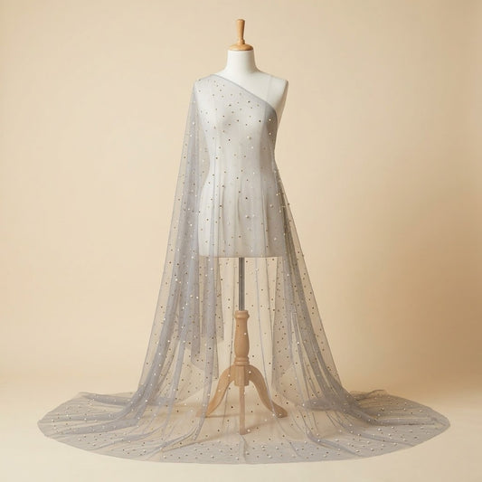 Pearl Embellished Fabric