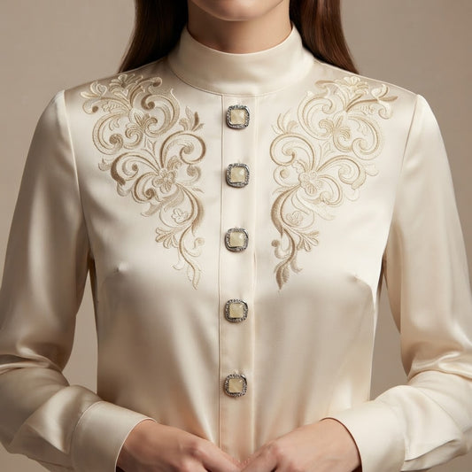 Square Pearl Button