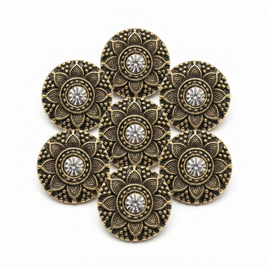 Traditional Floral Button
