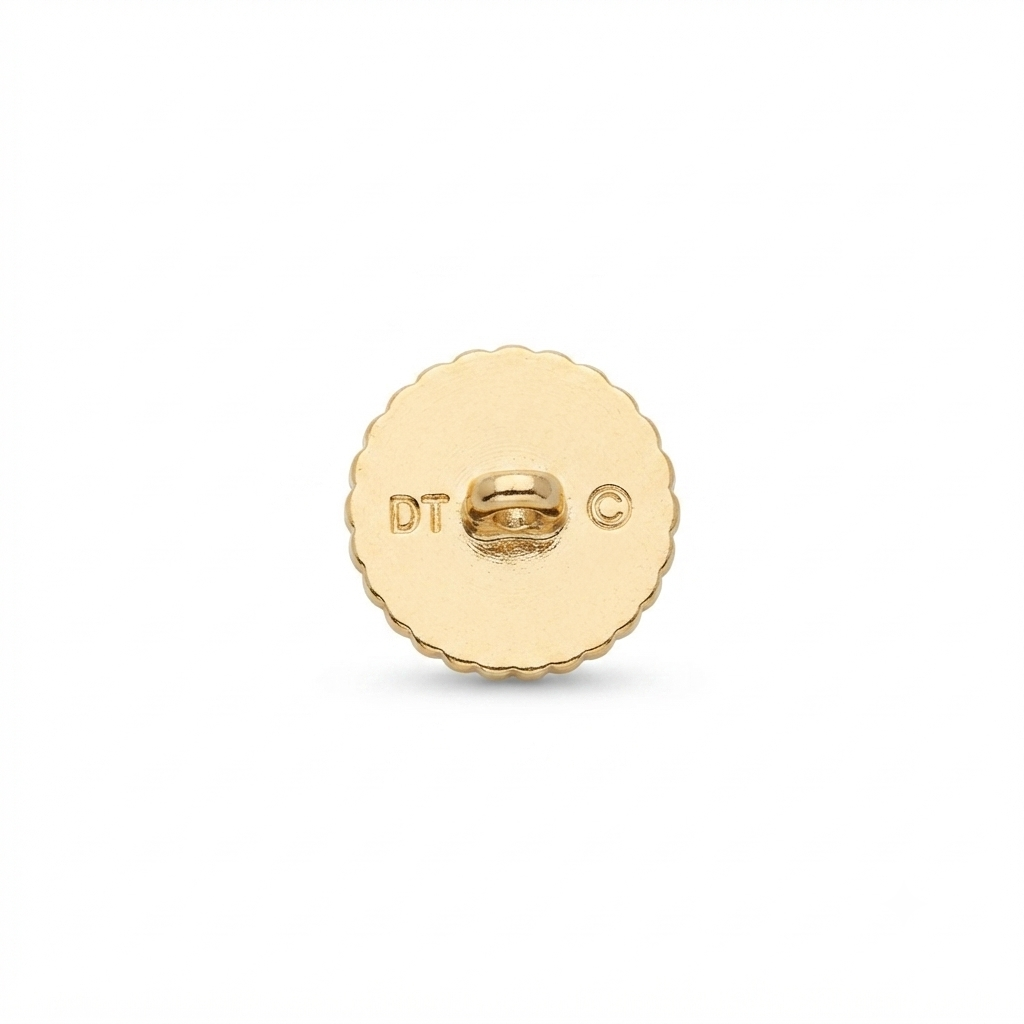 Flower Rhinestone Button