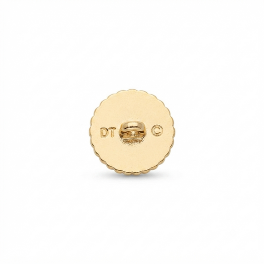Flower Rhinestone Button