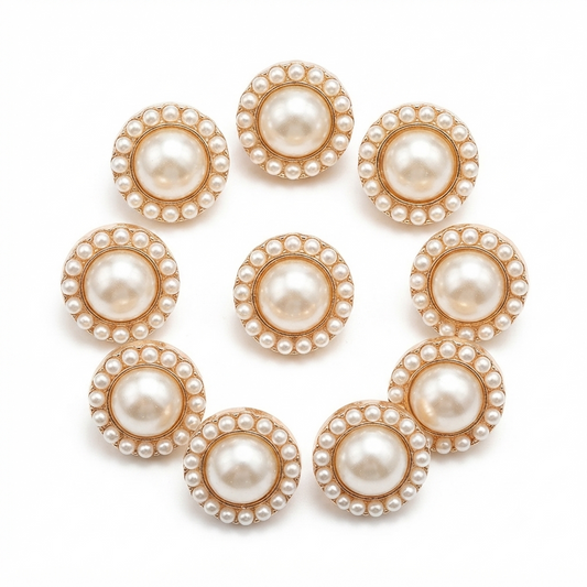 Round Pearl Shank Button
