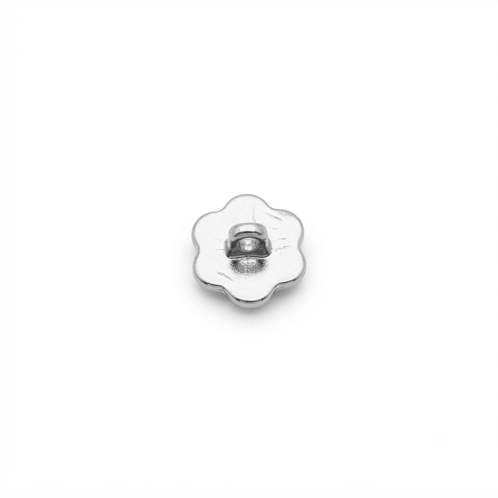Floral Pearl Metal Button