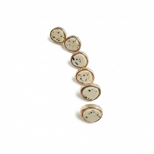 Dalmatian Stone Button
