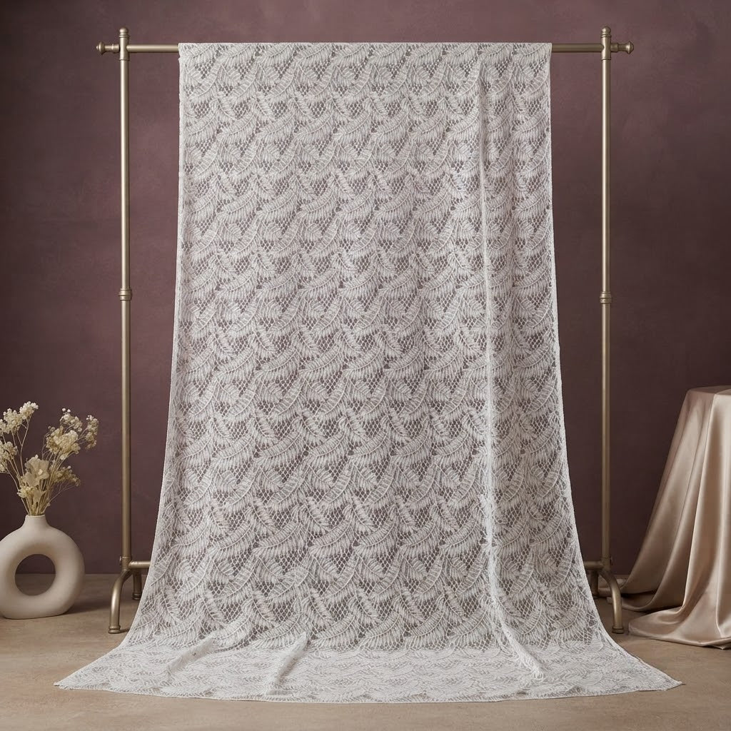 Floral Eyelet Fabric