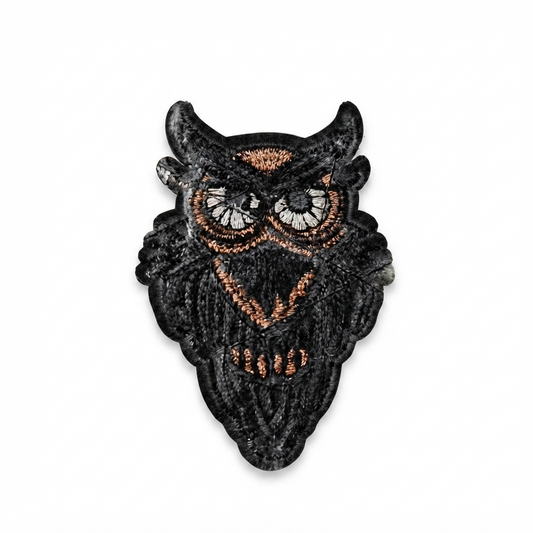 Owl Embroidery Jacket Patch