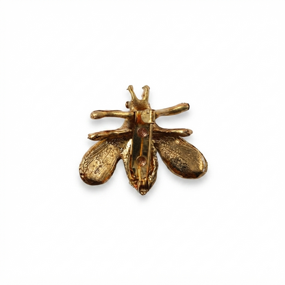 Bee Brooch - Gold - 3 cm × 3 cm