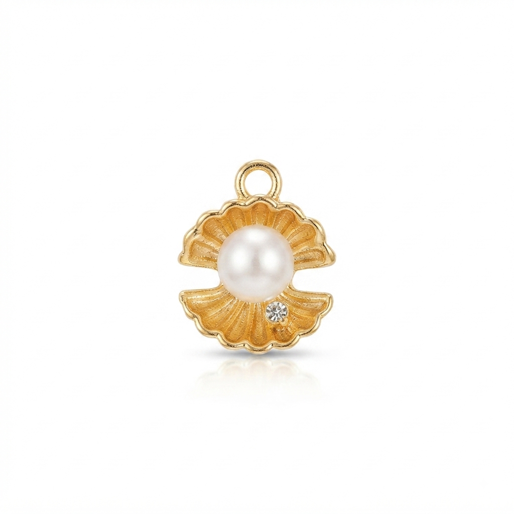 Pearl Charm - Gold