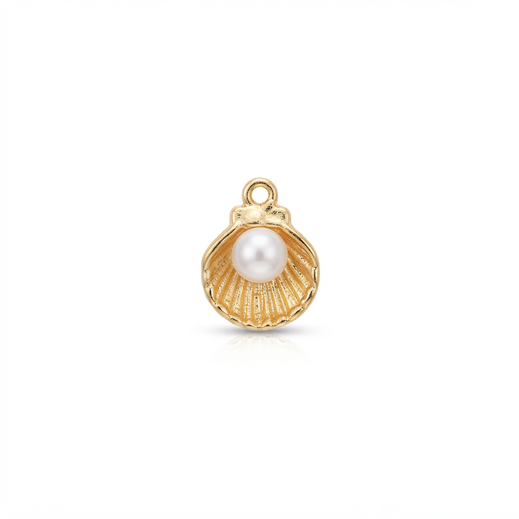 Sea Shell Charm - Gold