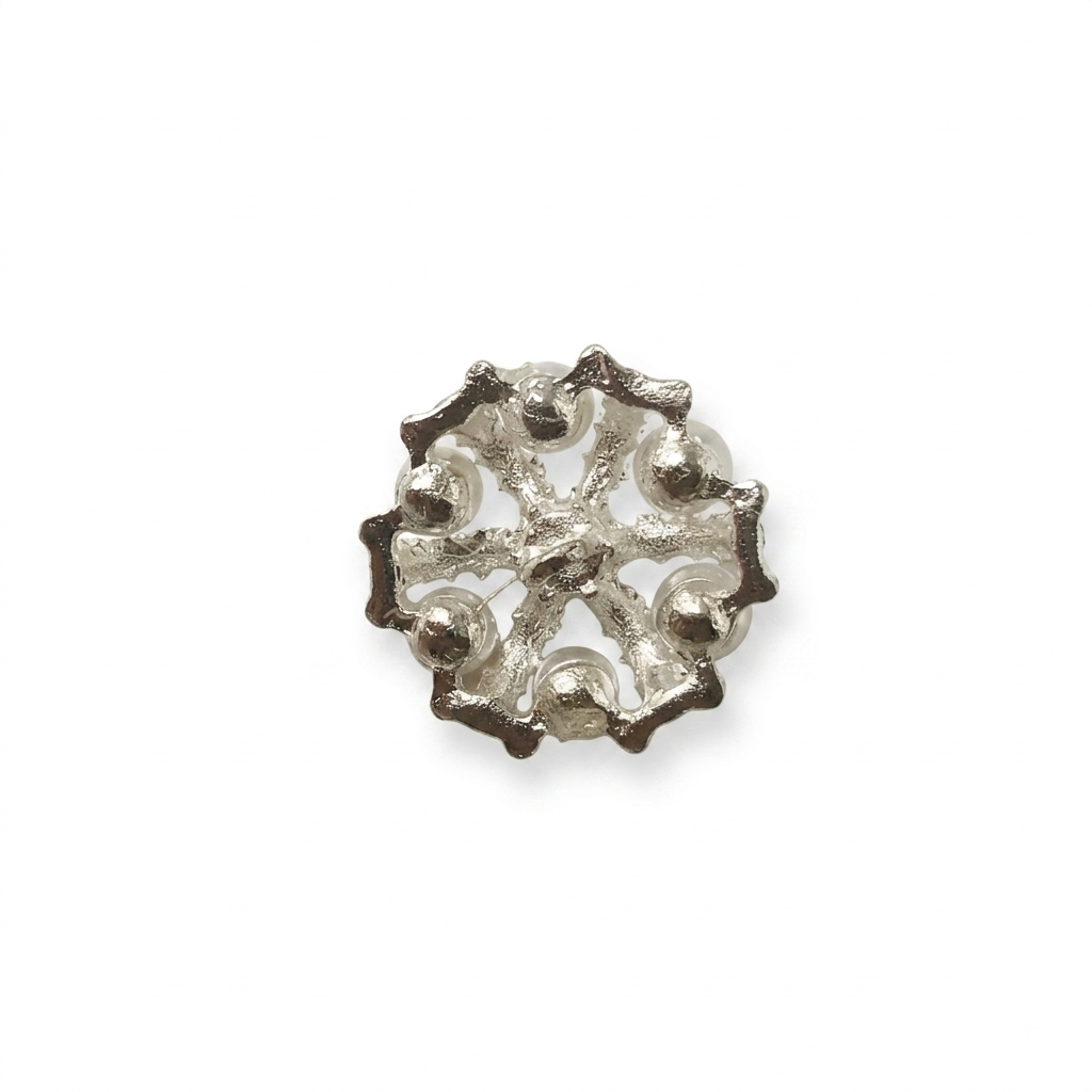 Fancy Pearl Metal Button - alternate view 2