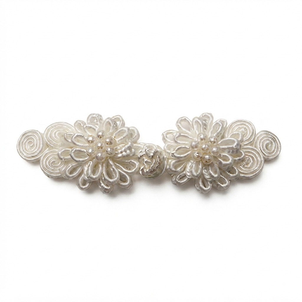 Statement Frog Closures - White