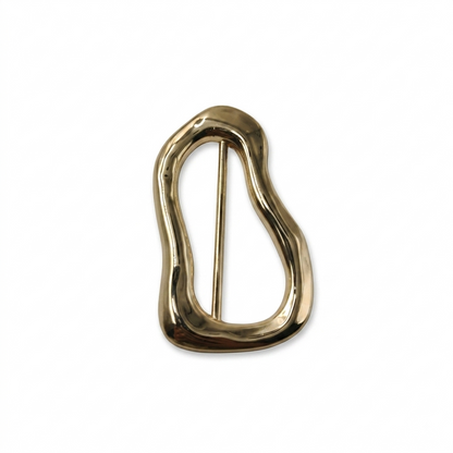 Artistic Metal Buckle - Gold - 5 cm × 7 cm