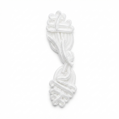 Fancy Frog Buttons - White