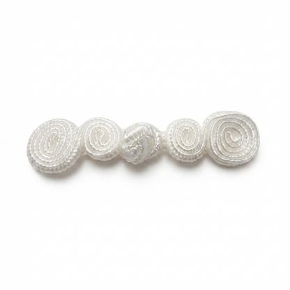 Frog Style Button - White