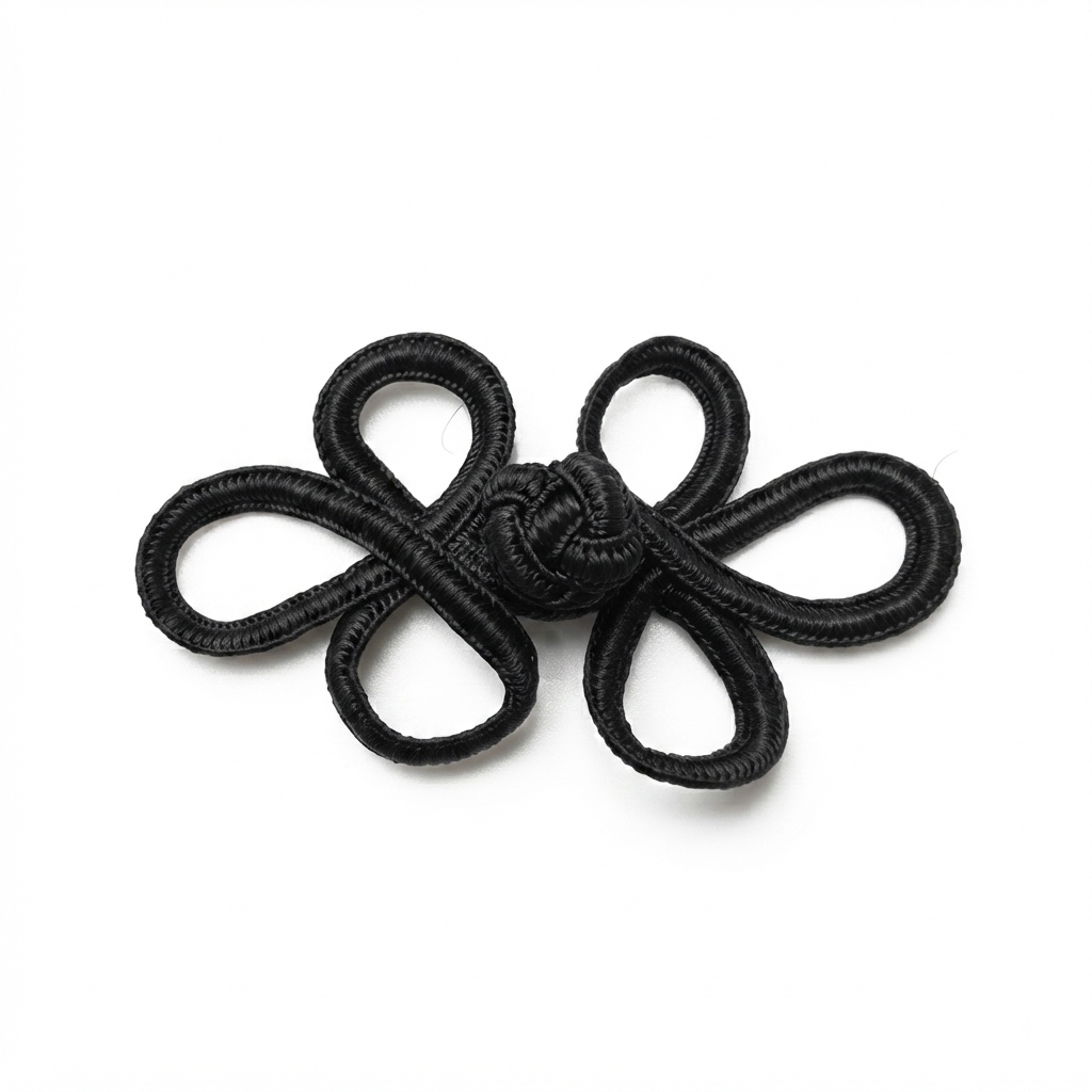 Chinese Fashion Button - Black