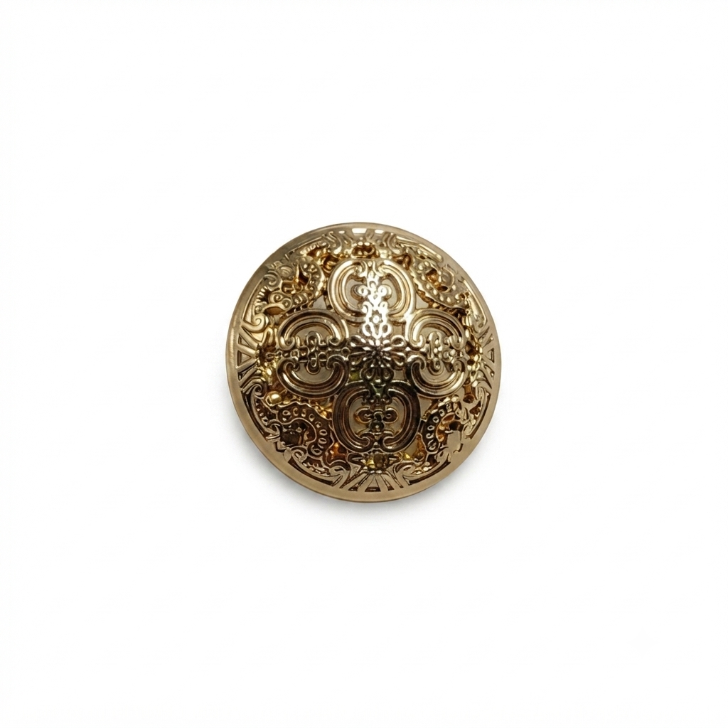 Round-Shaped Metal Button