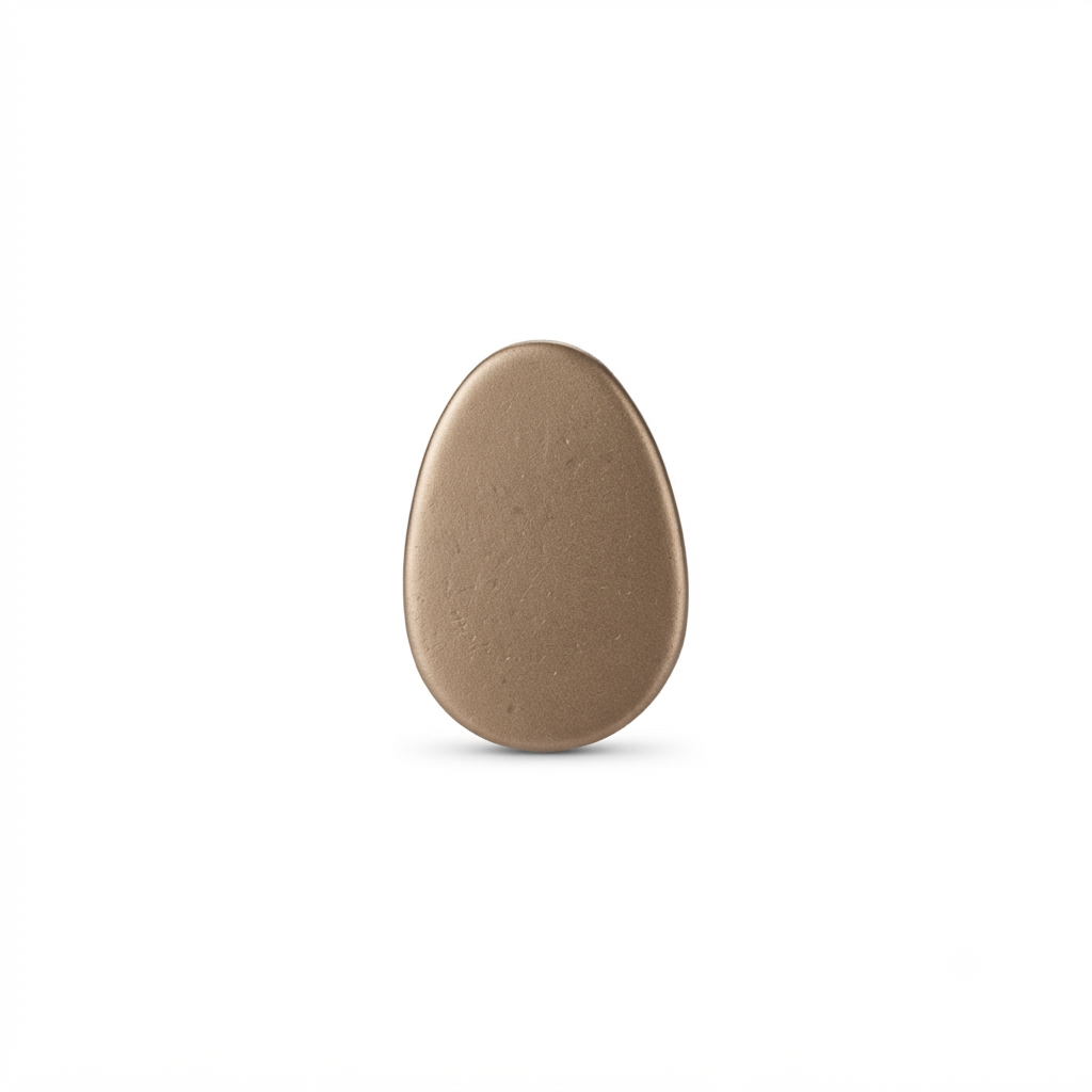 Oval-Shaped Metal Button