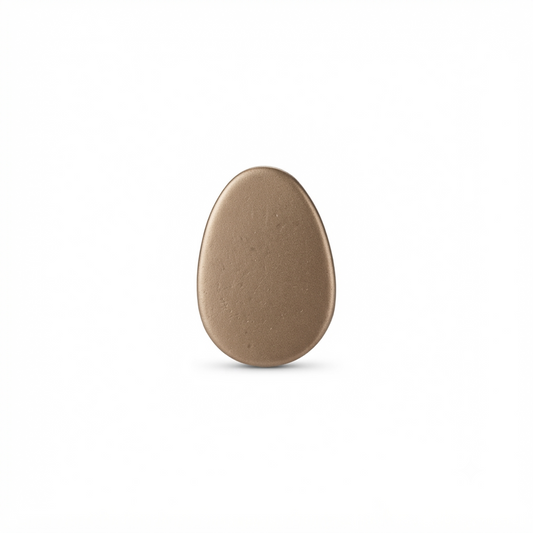 Oval-Shaped Metal Button