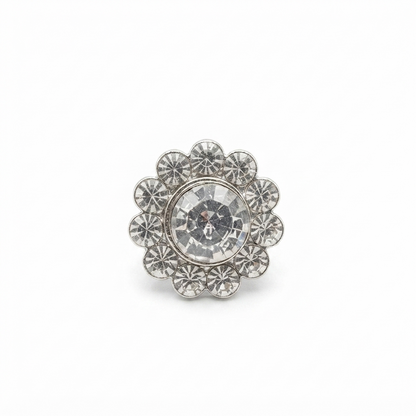 Floral Stone Button