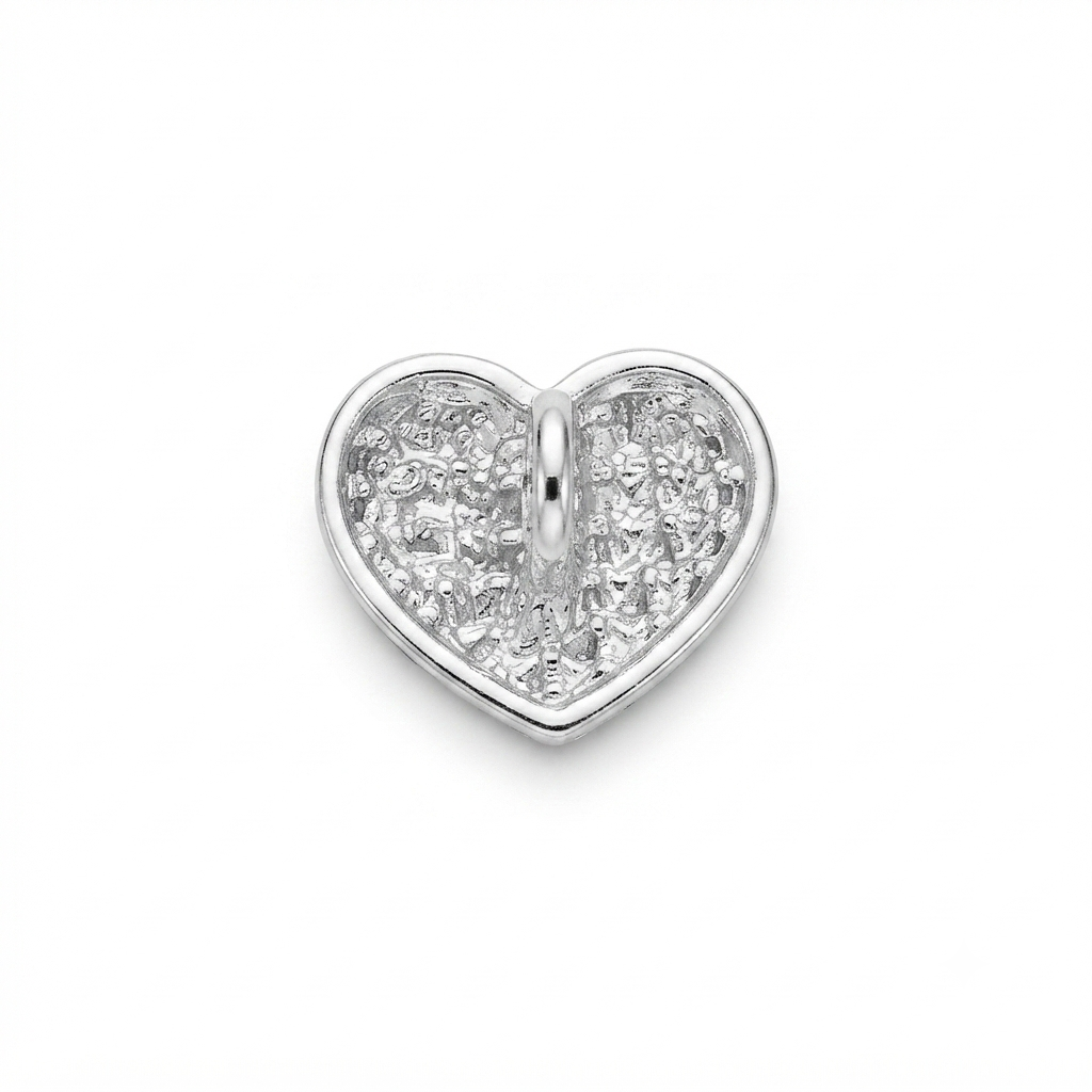 Heart-Shaped Pearl Button