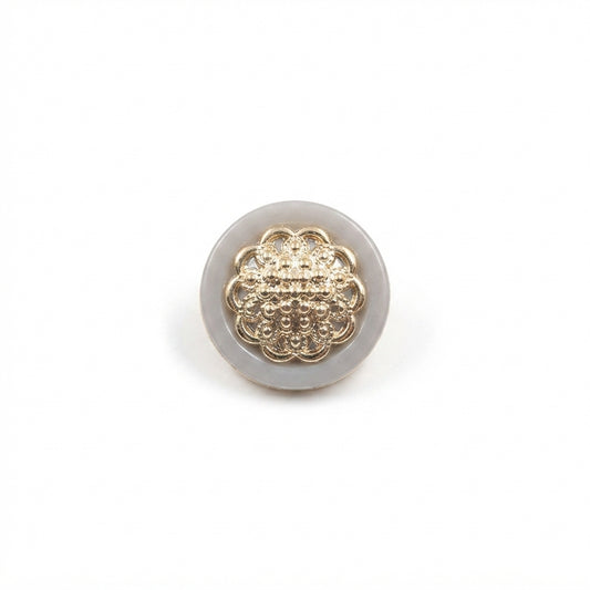 Floral Metal Button