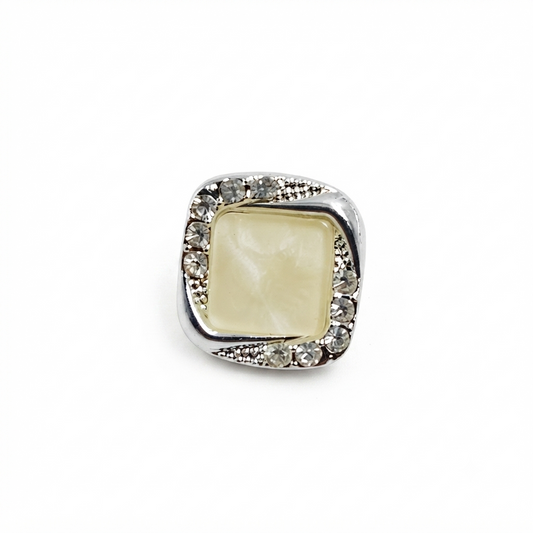 Square Pearl Button