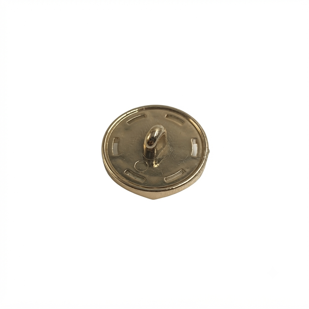 Flower Pearl Metal Button