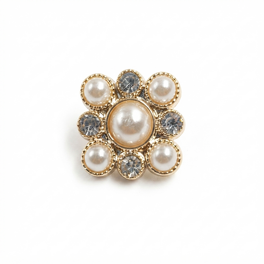 Square Pearl Button