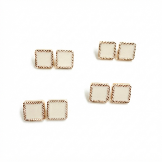 Square Pearl Button