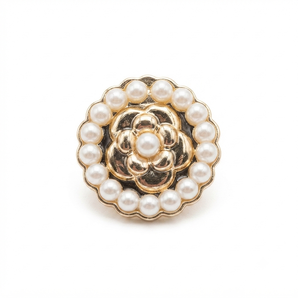 Embellished Metal Button