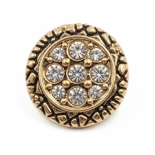 Diamond Metal Button