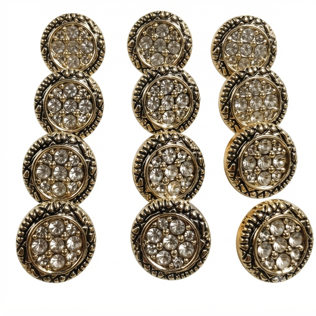 Diamond Metal Button