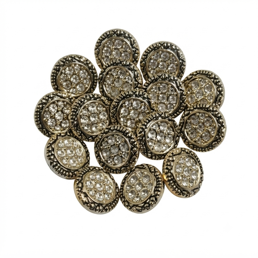 Diamond Metal Button