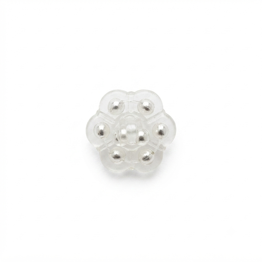 Flower-Shaped Pearl Button