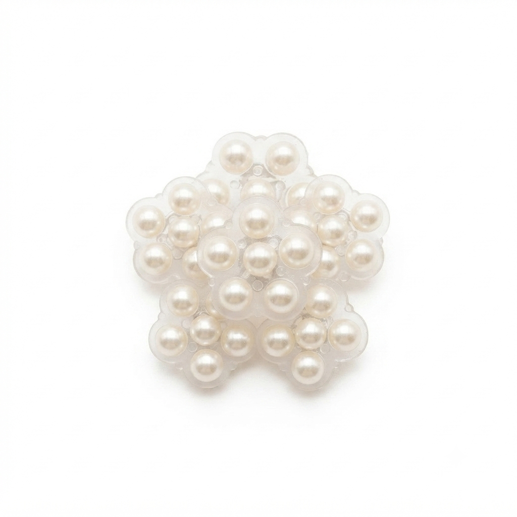 Flower-Shaped Pearl Button