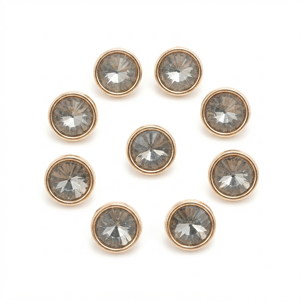 Rhinestone Shank Button