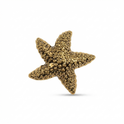 Starfish Fancy Metal Button
