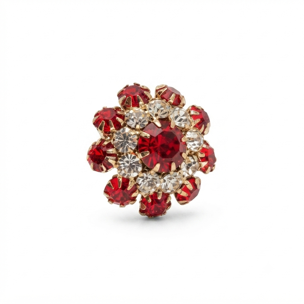 Floral Stone Button