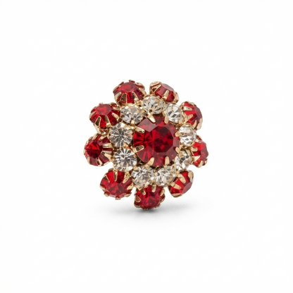 Floral Stone Button