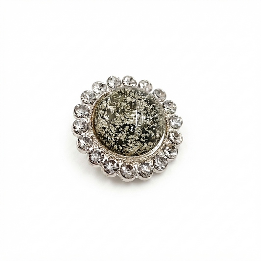 Rhinestone Flower Button