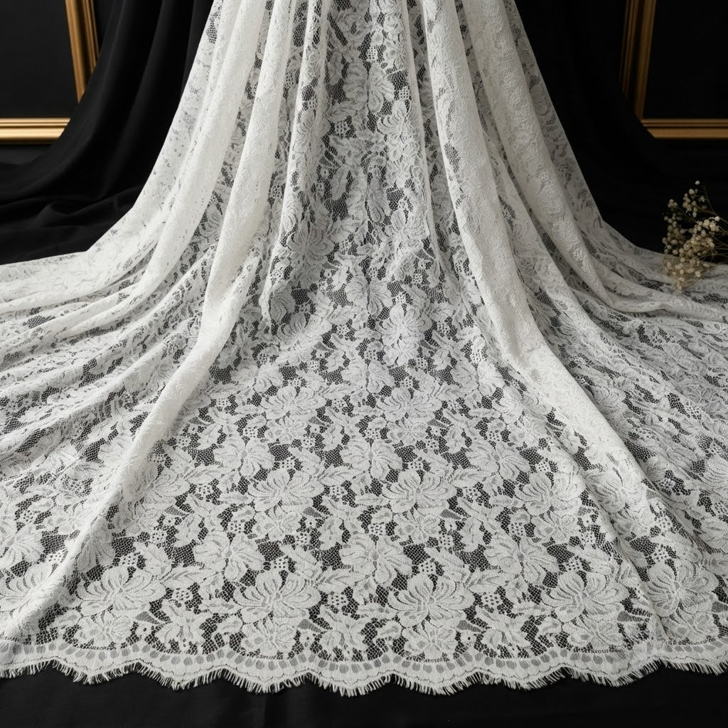 Luxury Eyelet Garment Fabric