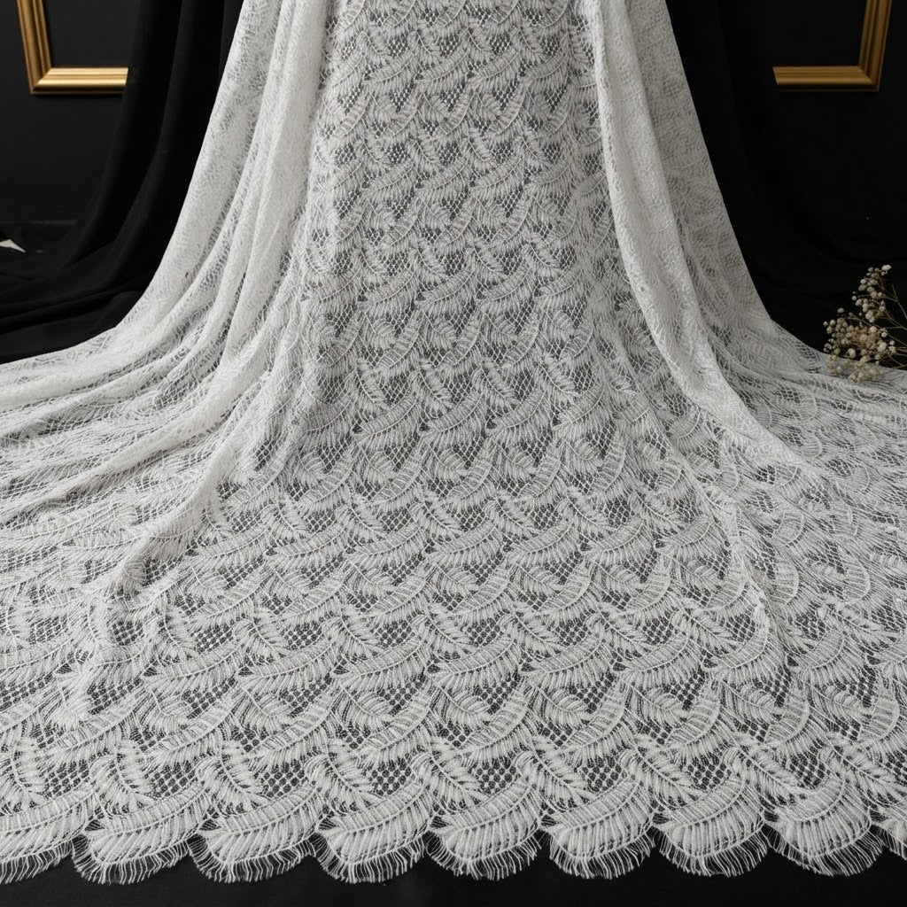 Floral Eyelet Fabric