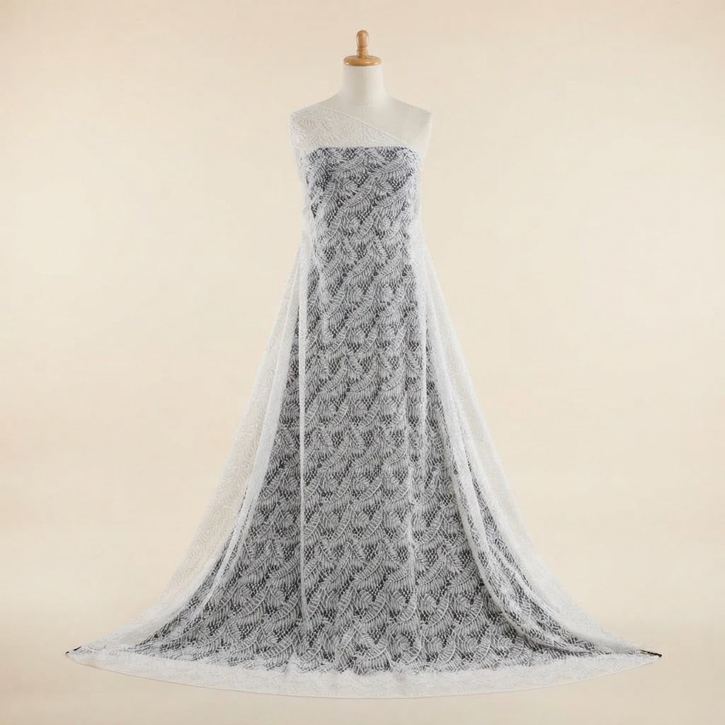 Floral Eyelet Fabric