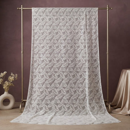 Floral Eyelet Fabric