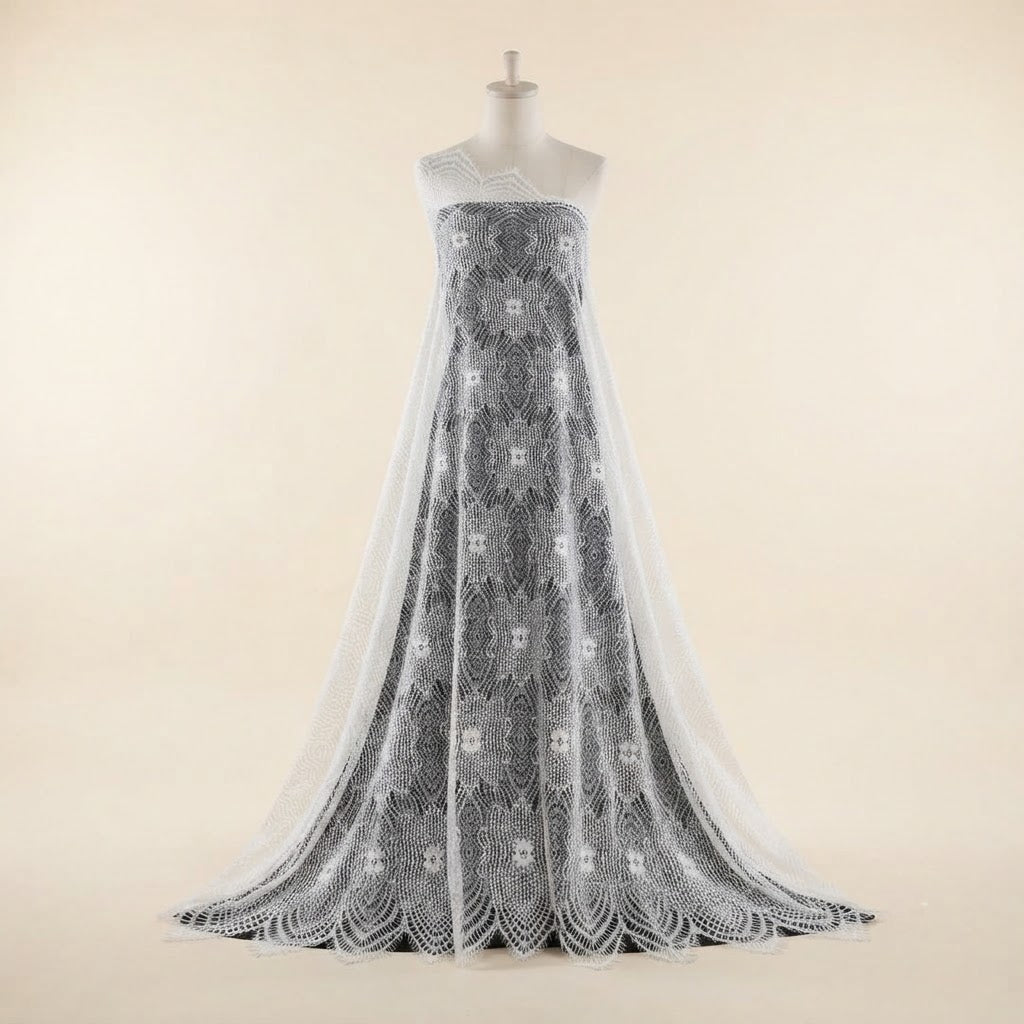 Embroidered Chantilly Fabric