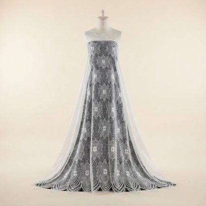 Embroidered Chantilly Fabric